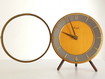 Bauhaus Kienzle Heinrich Moeller tripod mantle clock working 8