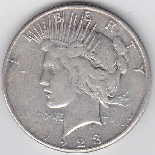 1923 Peace Silver $1 in Fine, 90% Silver  *FREE SHIPPING*