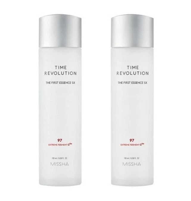 MISSHA Time Revolution The First Essence 5X | 2 Pack 180ml + 180ml | Hydrating