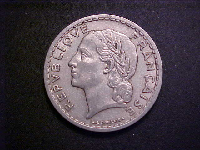 1946 B France 5 Francs KM# 888b.2- Very Nice Circ Collector Coin