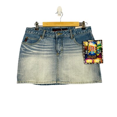 Mudd jeans limbo hip hugger denim skirt 90s Y2K vintage juniors - Main Image