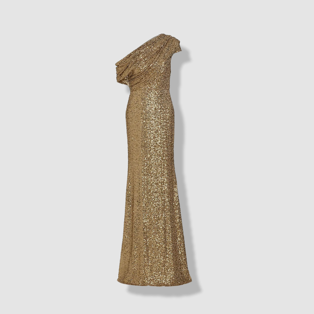 badgley mischka sequin dress gold $890 Womens Asymmetric Draped Gown Size 6 red homecoming dresses 2019