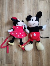 Set of 2 Mickey Minnie Mouse LARGE Jumbo Plush Toy Stuffed Disney Store 24in