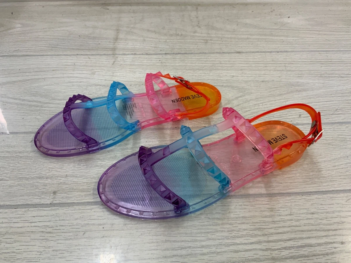 Steve Madden Jelly 3 Sandal Little Size 3 M Multi NEW MSRP 55