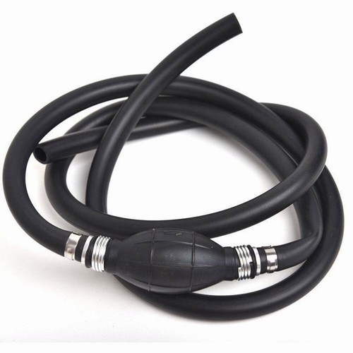 3/8" Marine Outboard Boat Motor Fuel/Gas Hose Line Assembly W/ Primer Bulb - Afbeelding 1 van 6