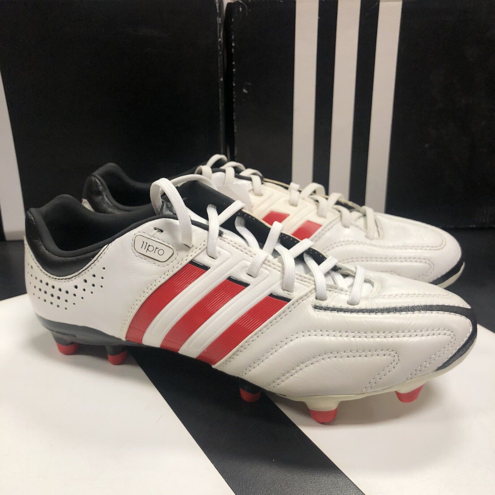 paquete Corteza solicitud adidas adipure 11Pro TRX FG Q23805 White Red Soccer Cleats US 6.5 | eBay