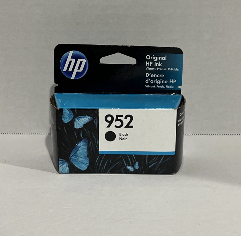 HP 952 Black Genuine Ink Cartridge New Sealed Exp Aug-Nov 2024 F6U15AN-image