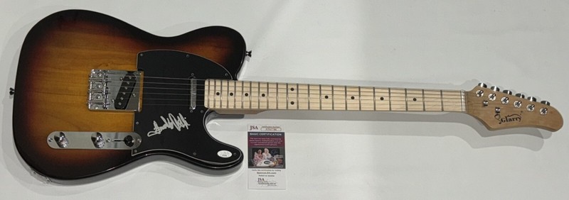 FRANKIE VALLI SIGNED SUNBURST ELECTRIC GUITAR THE FOUR SEASONS JSA COA