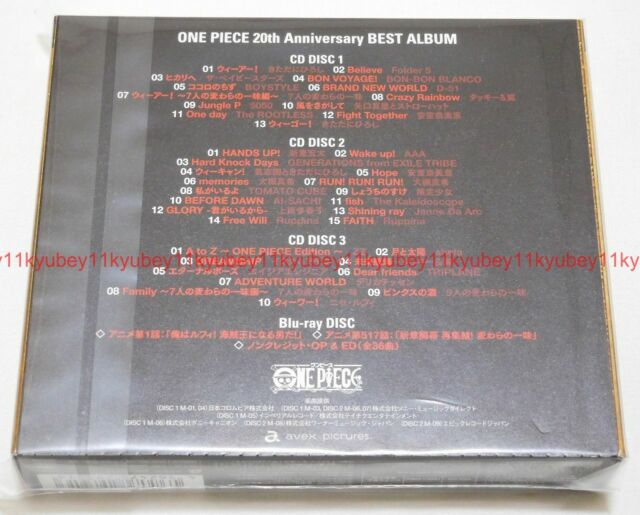 One Piece th Anniversary Best Album First Limited Edition 3 Cd Blu Ray Japan For Sale Online Ebay