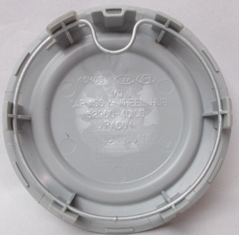 Se adapta a; tapa central de rueda Hyundai Entourage plateada OE 3-3/8" 2007 2008 individual Foto 2 de 4