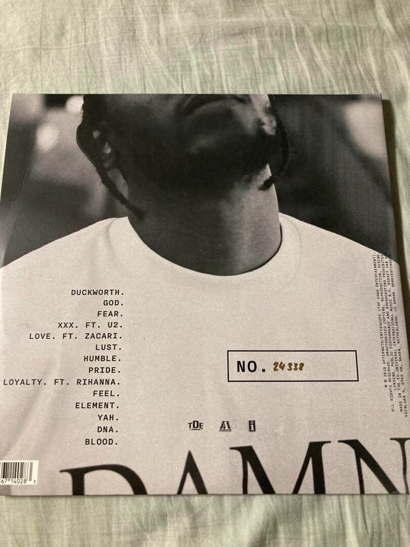 KENDRICK LAMAR / DAMN. Limited Clear Vinyl 2LP Collectors Edition  
