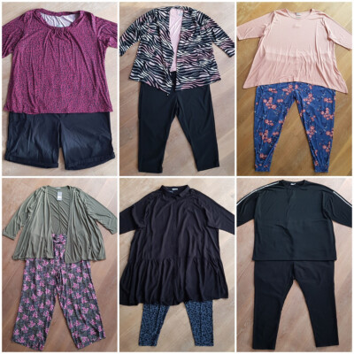   16tlg Kleiderpaket Damen Gr 58 60  Jeans, Pullover, Hosen, Shorts, Mantel Neu 