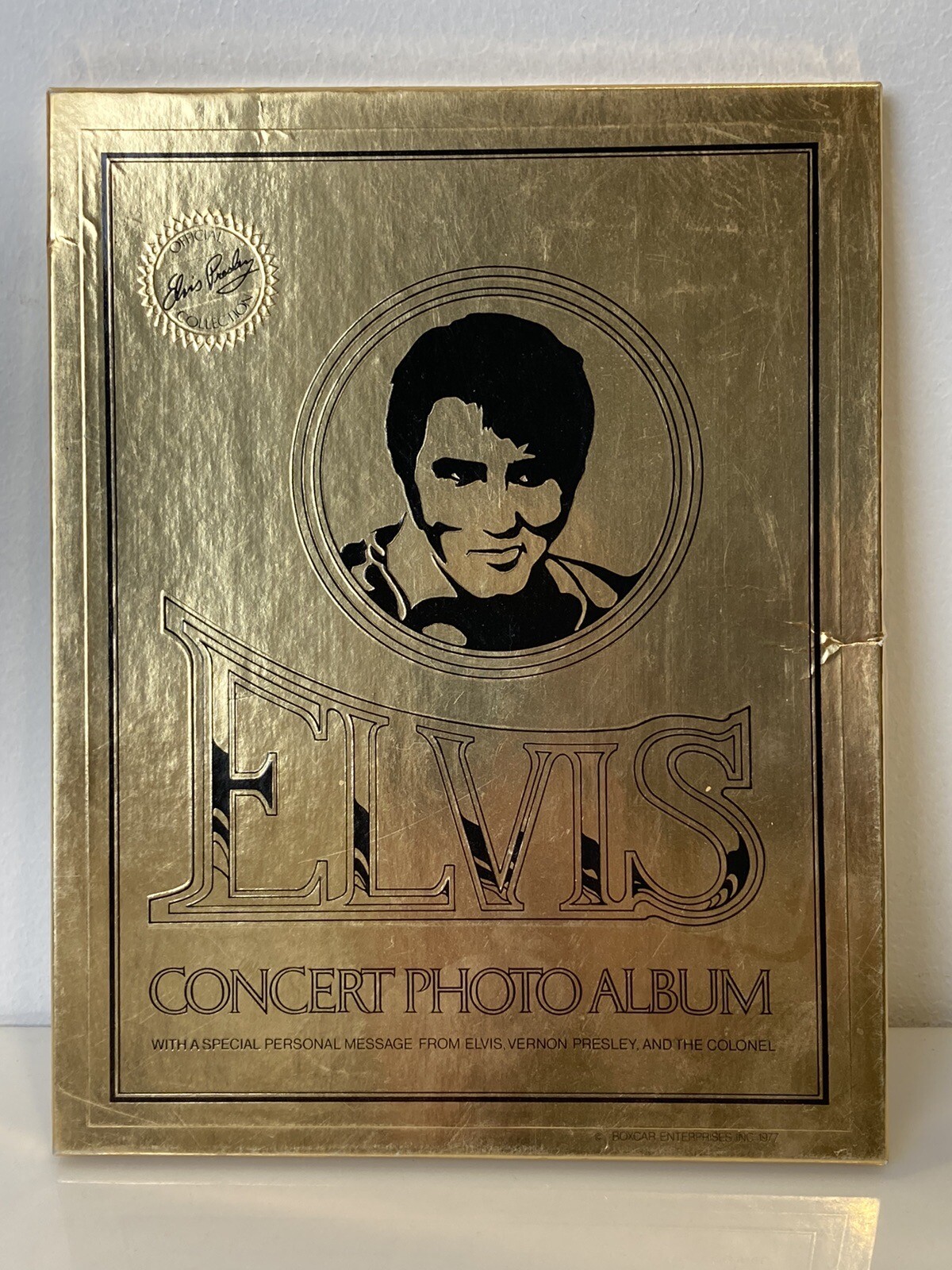 Boxcar Enterprises ELVIS Presley Concert Photo Album 1977 With