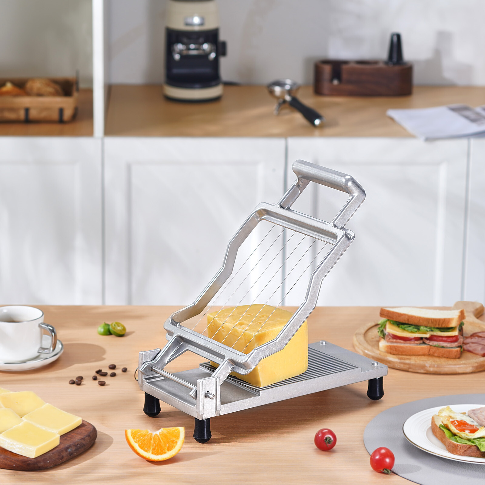 Coupe-fromage à fil VEVOR avec lyre de 1 cm et 2 cm pour tranches régulières