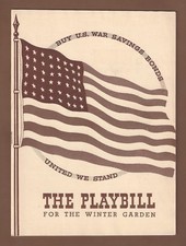 Milton Berle "ZIEGFELD FOLLIES" Arthur Treacher / War Bonds Cover 1943 Playbill
