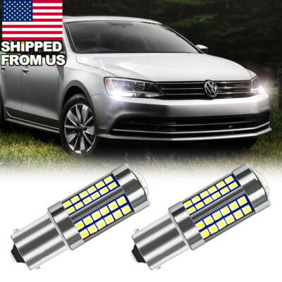 For 2011-2016 Volkswagen Jetta White 54SMD Daytime Running Light DRL Bulbs 2Pcs