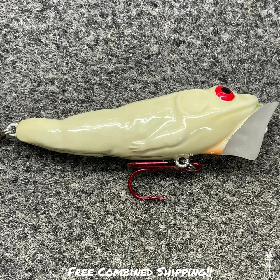 Kopper LIVETARGET Frog 75 Topwater Popper Lure 3" 1/2oz - Custom Painted Bone - Image 3 of 4