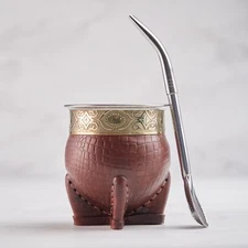 Taza/Mate Imperial Stainless Steel High Quality + Straw