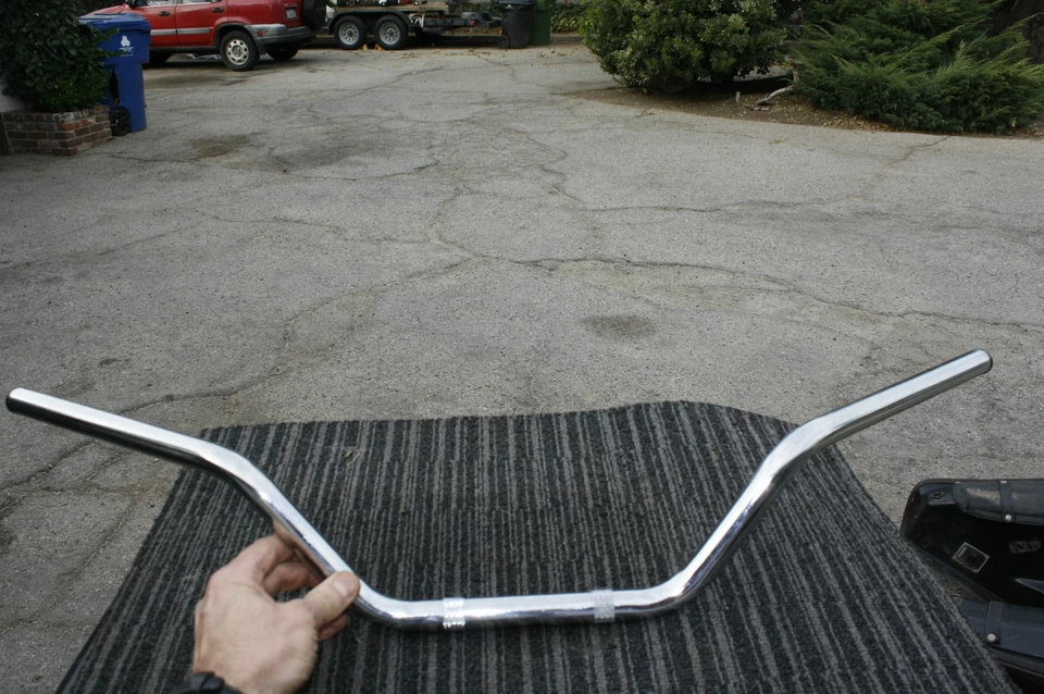 Manillar HONDA SOHC CB750K CB550 CB 750 550 perforado como OEM BARRAS CROMADAS NUEVO Foto 2 de 4