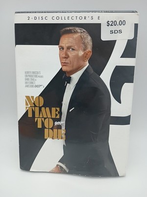 NO TIME TO DIE 007 Collectors Edition 2 Disks (DVD, 2021) New & Sealed