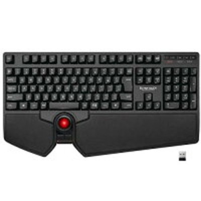 ELECOM TK-TB01 Kabellose Trackball-Tastatur USB Schwarz Empfänger enthalten