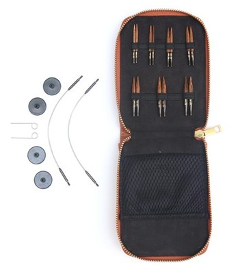KnitPro Ginger Stricknadeln Set, Mini austauschbare Stifte, 2 Kabel aus...
