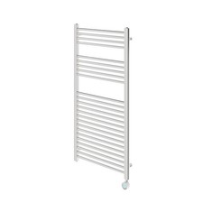 Flomasta Towel Radiator Electric Flat Chrome Programmable 1200mm x 600mm 1364BTU