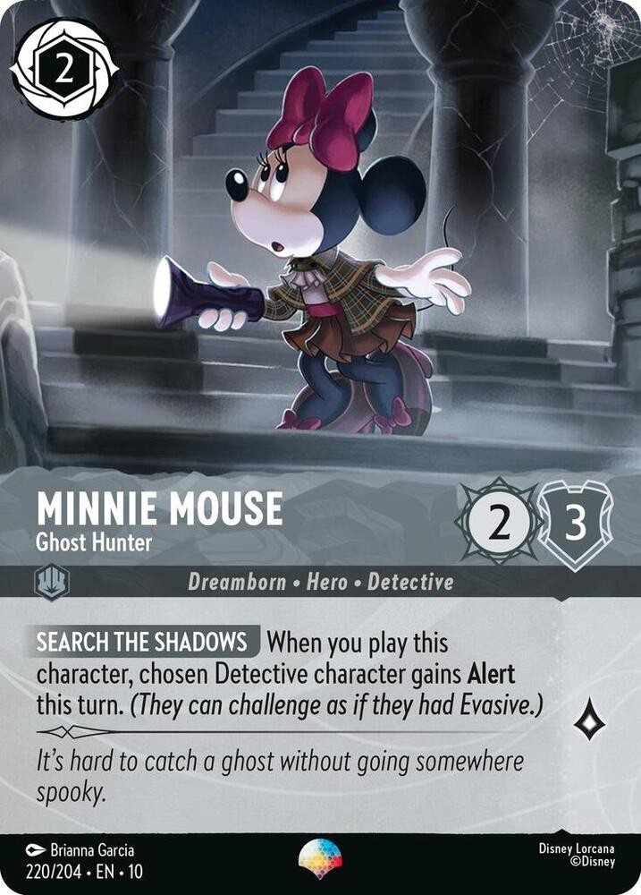 Minnie Mouse - Ghost Hunter (Epic) 220/204 Whispers in the Well Epic NM Holo