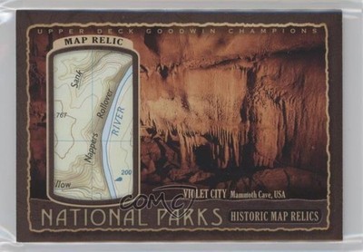 2022 Goodwin Champions Parks Map Relics 26/41 Mammoth Cave National Park 0f3