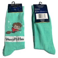 Harry Potter Socks - 2 PAIRS Size 9-13 Fast Shipping