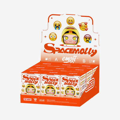 Authentic Mega Space Molly 100% × Emoji Series Cute Toy 2.76-3.54