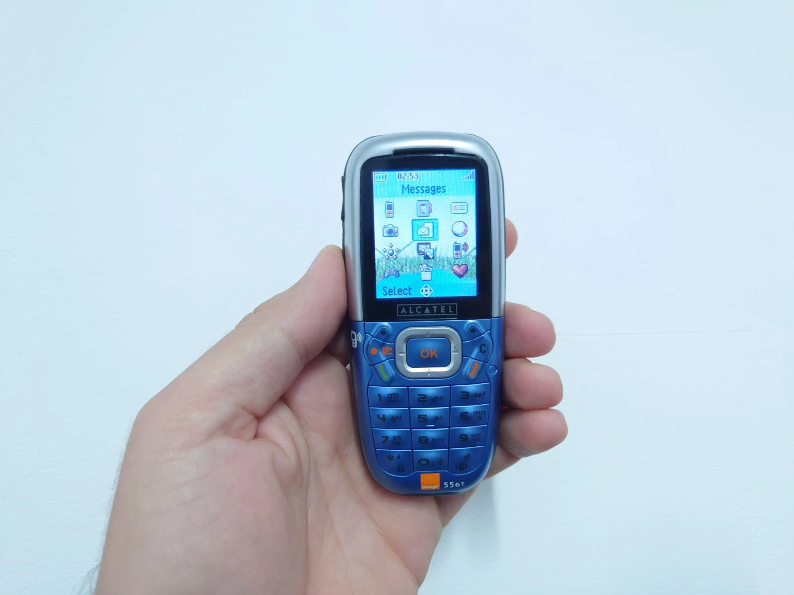 Rare ALCATEL OT-557 TH3 Blue (Unlocked) Mobile Phone retro collector item