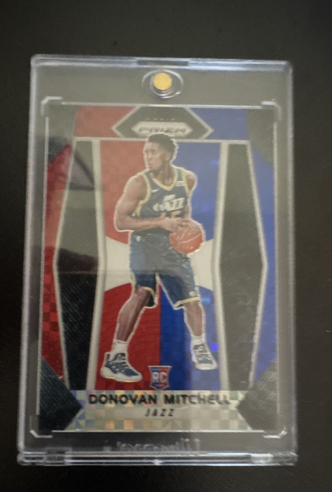 2017-18 Panini Prizm - Donovan Mitchell #117 Red White & Blue Prizm (RC)