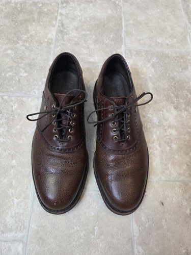 Vintage Footjoy Classics Dry Premiere Golf Shoes Men's 8D Brown Leather