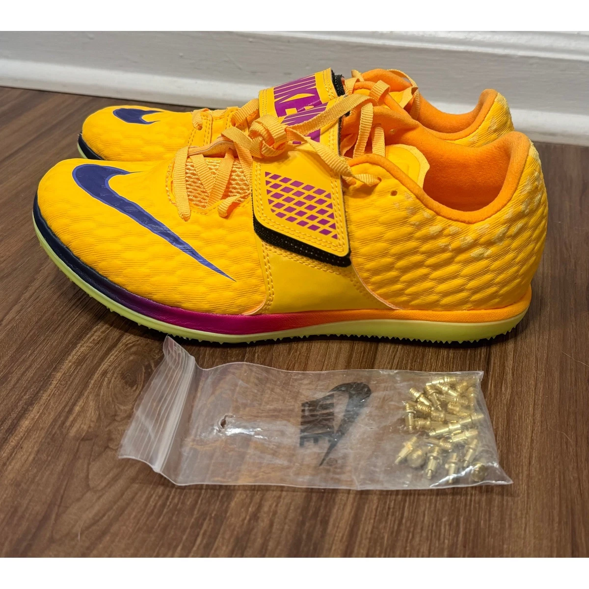 Nike Zoom HJ Elite High Jump Track & Field Spikes Mango Mens Women’s Sizes NEW Nike Zoom HJ Elite High Jump Track & Field Spikes Mango  main image 2