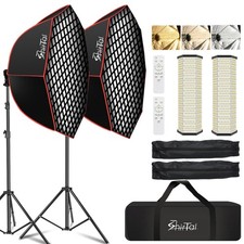 Softbox Photography Lighting Kit,37" Octange Softbox Lighting Kit with Honeyc...