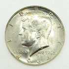 1964-D Kennedy Half Dollar Brilliant 90% Silver Uncirculated Proof-Like Fields