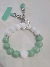 Luxury Beaded Phone Wrist Strap Lanyard Keychain Wristlet Chain for Cell Phones