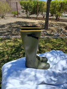 LaCrosse Waterproof Scent Control OD Green Rubber Hunting Boots Men's Size 8