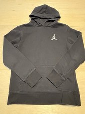 Jordan Hoodie Sweatshirt Youth Boys L Black Pullover Nike Kids Long Sleeve