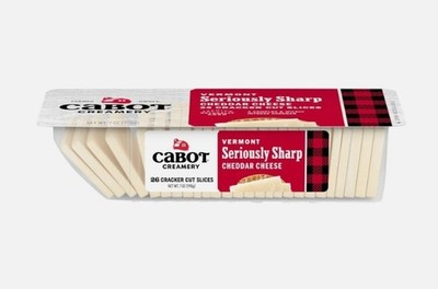 Cabot Creamery Vermont Seriously Sharp Cheddar Cheese, 26 count, 7 oz (3 pack)