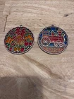 2 Vintage Hallmark Tiffany Classics Stained Glass Style Acrylic Ornaments