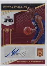 2019-20 Donruss Elite Pen Pals Red /49 Mfiondu Kabengele Rookie Auto RC 1o3y