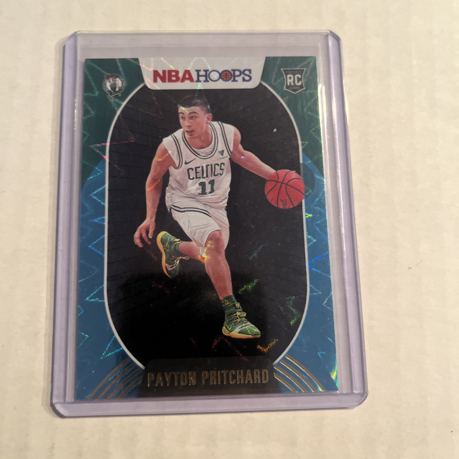 2020-21 Panini NBA Hoops - Payton Pritchard #204 Teal Explosion (RC)