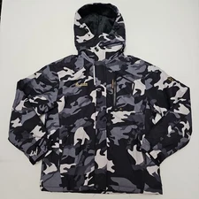 MOERDENG Unco & Boror Men's Waterproof Windproof Ski Jacket Hooded Camo Sz L