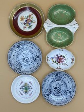 Job Lot Vintage Ceramic Trinket Pin Dishes x 6 Tunstall Crown Derby Wedgwood Etc