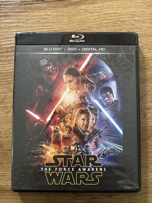 Star Wars: Episode VII: the Force Awakens (Blu-ray, 2015) 3 Disc Set