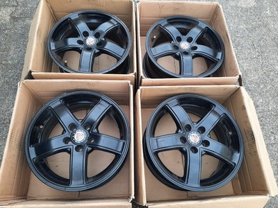 4x Alufelgen TEC 15zoll 5x100 ET38 Polo Ibiza Cordoba Leon Rapid Fabia Audi A1