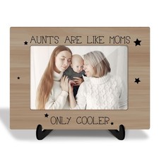 Aunt Wooden Picture Frame with Stand,Mother's Day Gift for Women Auntie Aunt ...