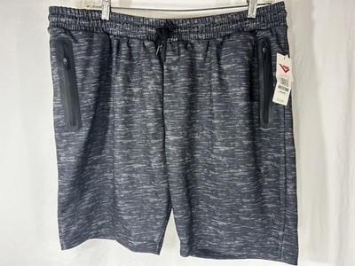 Pony Men s 2XL Black Knit Fleece Performance Shorts NWT Athletic Training Gym